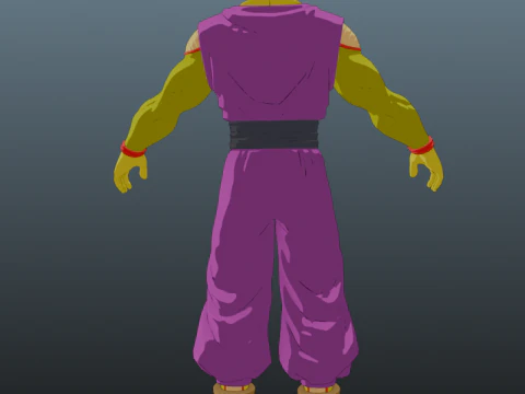 Power Piccolo Dragon Ball for Blender Only 3D Model