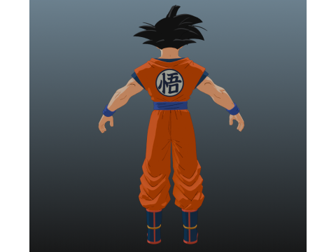 Goku Dragon Ball for Blender Only Modelo 3D