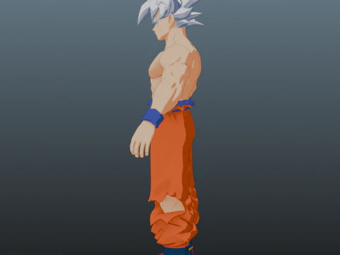 Goku Ultra Instinct Dragon Ball for Blender Only 3D Model