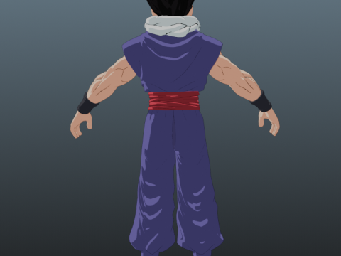 Gohan Dragon Ball for Blender Only 3D मॉडल