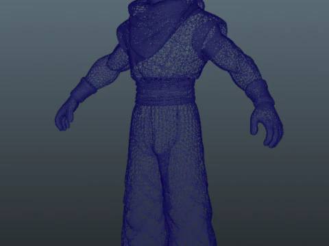 Gohan Dragon Ball for Blender Only 3D Model