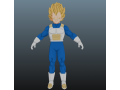 Vegeta Super Saiyan Dragon Ball for Blender Only 3D Model