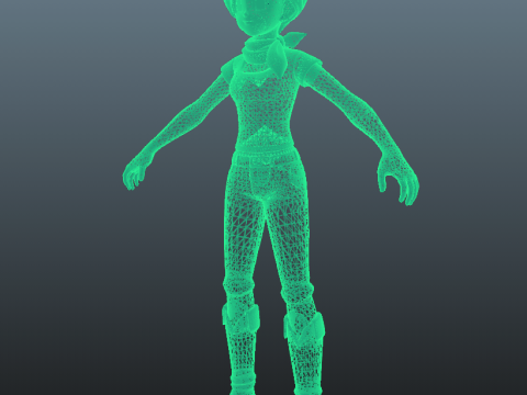 Bulma Dragon Ball for Blender Only 3D Модель