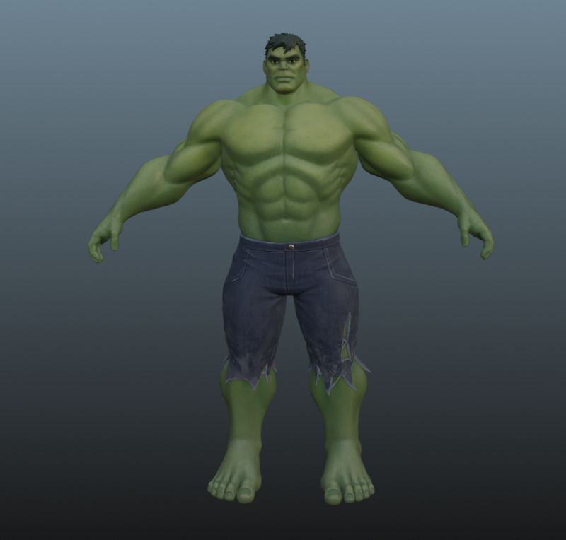Hulk for Blender Only 3D Model .c4d .max .obj .3ds .fbx .stl .blend 