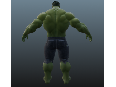 Hulk for Blender Only 3D Model