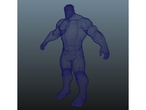Hulk for Blender Only 3D Model