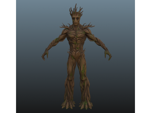 Groot for Blender Only 3D Model