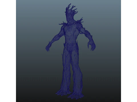 블렌더 전용 그루트 3D 모델