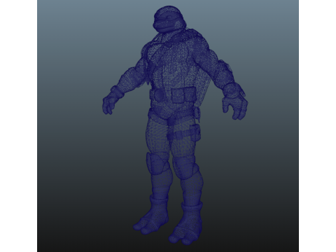 Ninja Turtle Michelangelo for Blender Only 3D Модель