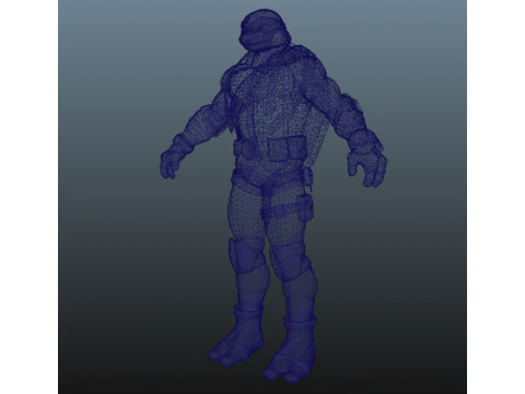 Ninja Turtle Michelangelo for Blender Only 3D Model