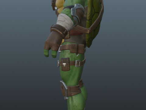 Ninja Turtle Leonardo for Blender Only Modelo 3D