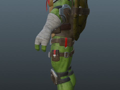 Ninja Turtle Raphael for Blender Only Modèle 3D