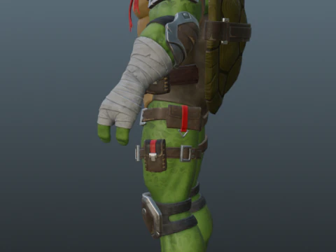 Ninja Turtle Raphael for Blender Only 3D Model
