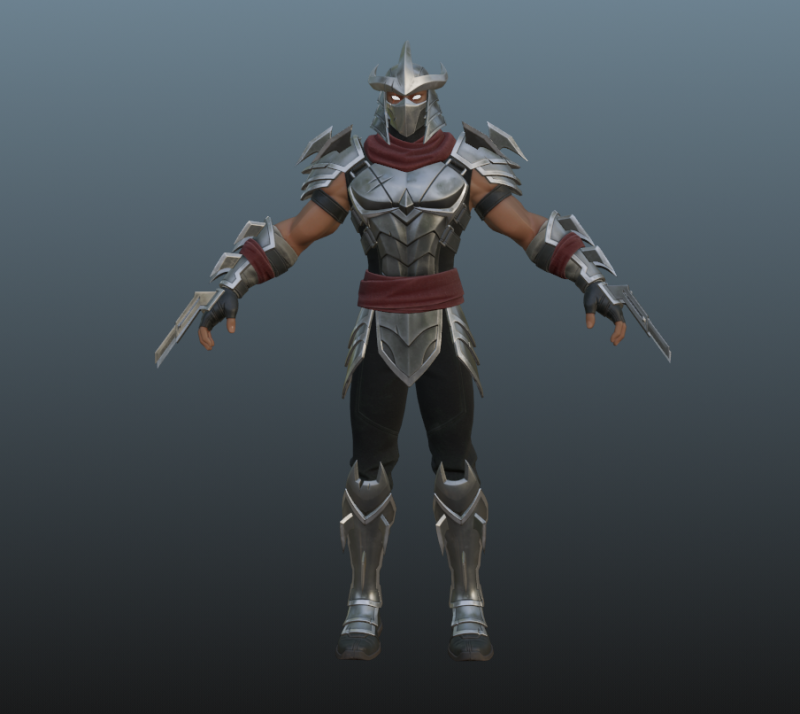 Ninja Turtle Shredder for Blender Only Model 3D .c4d .max .obj .3ds .fbx .stl .blend 