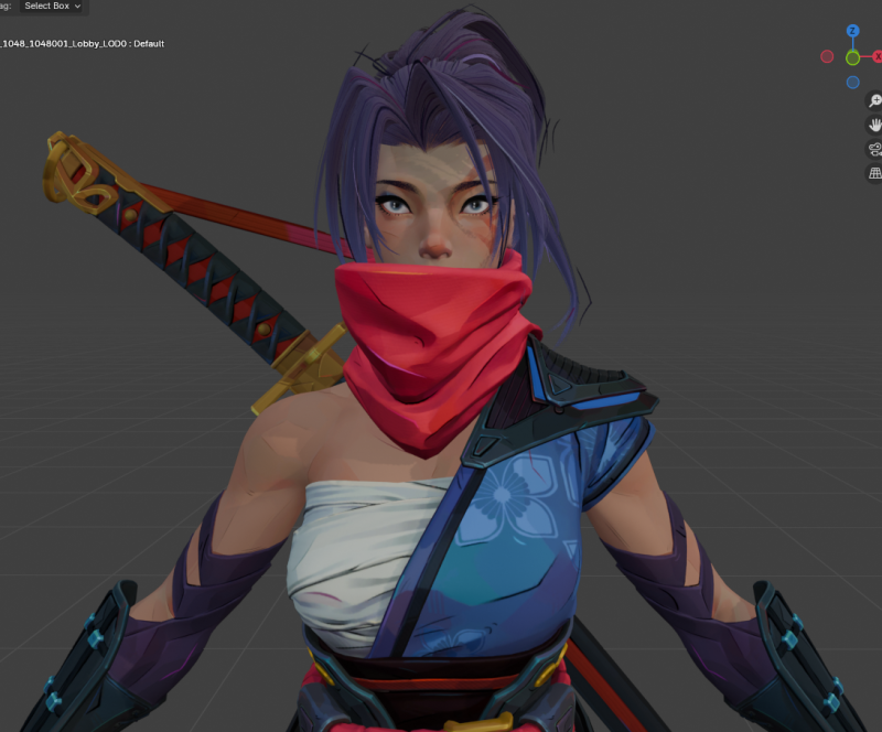 Psylocke - Blender Only Modelo 3D .c4d .max .obj .3ds .fbx .stl .blend 
