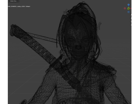 Psylocke - Blender Only Modelo 3D