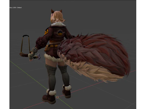 Squirrel Girl - Blender Only 3D Model