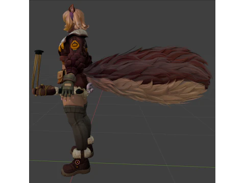 Squirrel Girl - Blender Only 3D Model