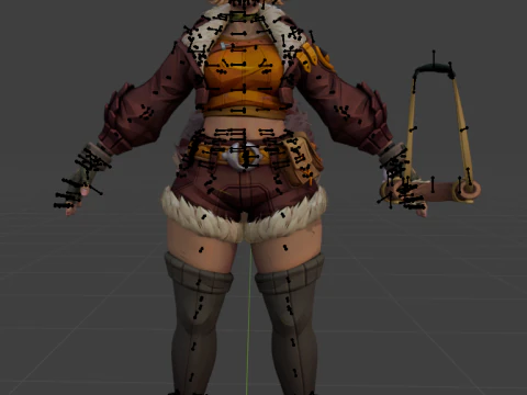 Squirrel Girl - Blender Only 3D Model