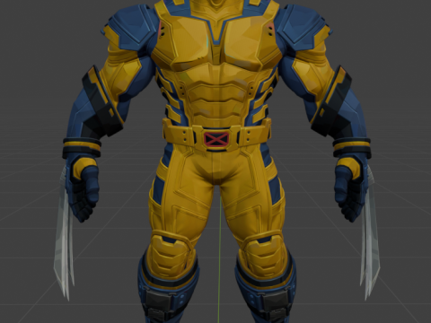 Wolverine - Blender Only 3D-Modell