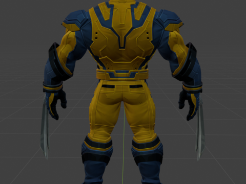 Wolverine - Blender Only 3D-Modell