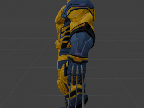 Wolverine - Blender Only 3D-Modell