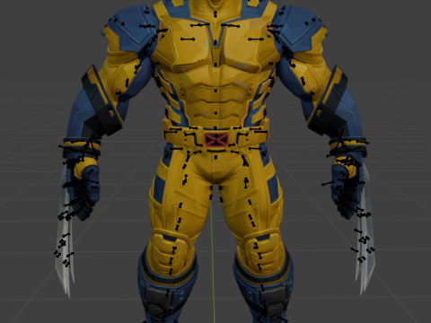 Wolverine - Blender Only 3D-Modell