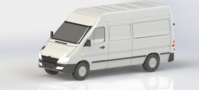 sprinter lwb 3D 模型 .c4d .max .obj .3ds .fbx .stl .blend 