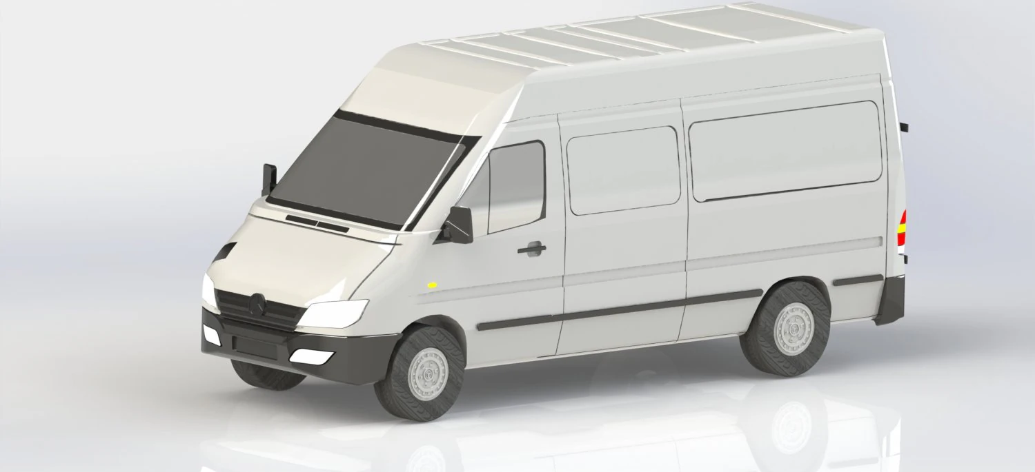 sprinter lwb 3D Model .c4d .max .obj .3ds .fbx .stl .blend 