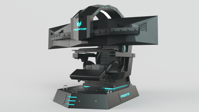 Simulator Chair 3D Модель .c4d .max .obj .3ds .fbx .stl .blend 
