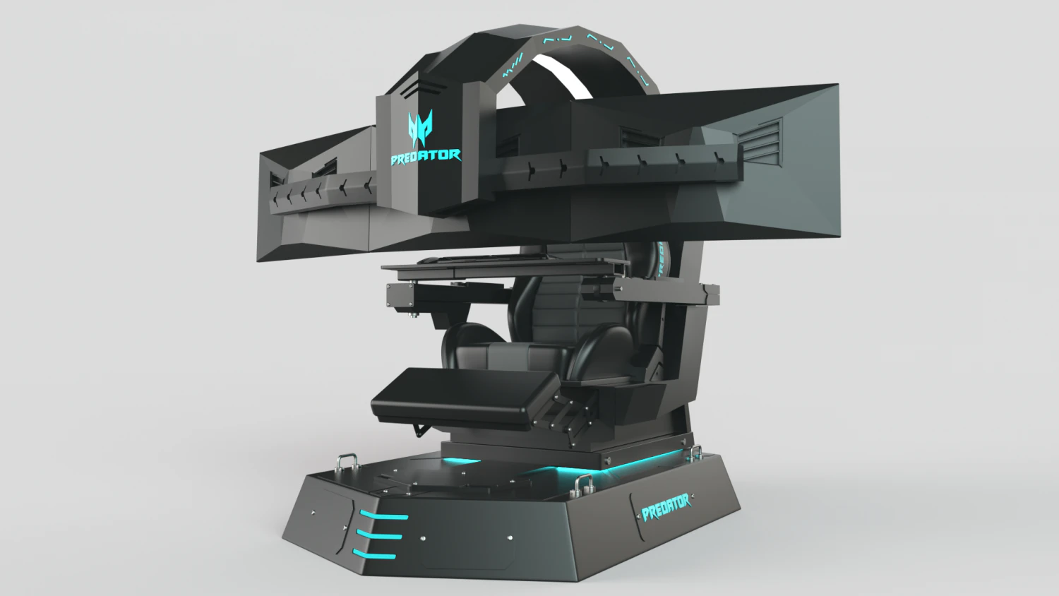 Simulator Chair 3D Model .c4d .max .obj .3ds .fbx .stl .blend 