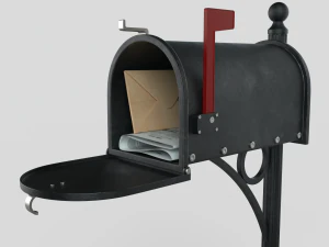 American Mailbox 3D Model