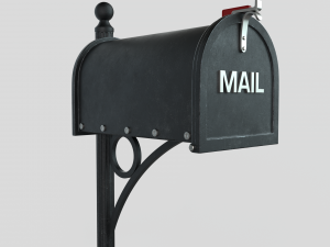American Mailbox Modèle 3D