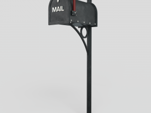 American Mailbox Modèle 3D