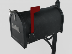 American Mailbox Modèle 3D