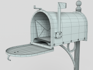 American Mailbox Modèle 3D