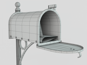 American Mailbox Modèle 3D