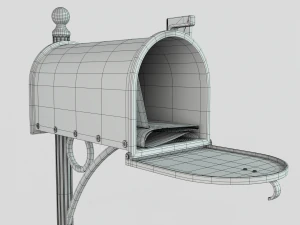 American Mailbox 3D Model