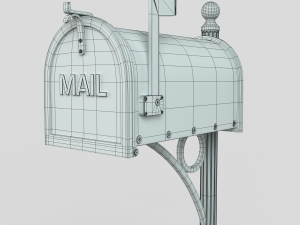 American Mailbox Modèle 3D