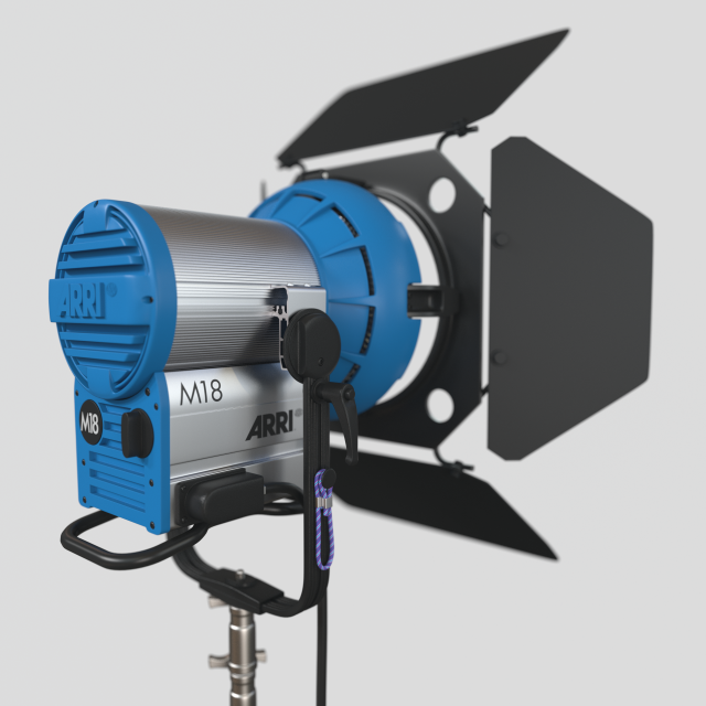 ARRI M18 daylight lamphead 3D Model .c4d .max .obj .3ds .fbx .stl .blend 