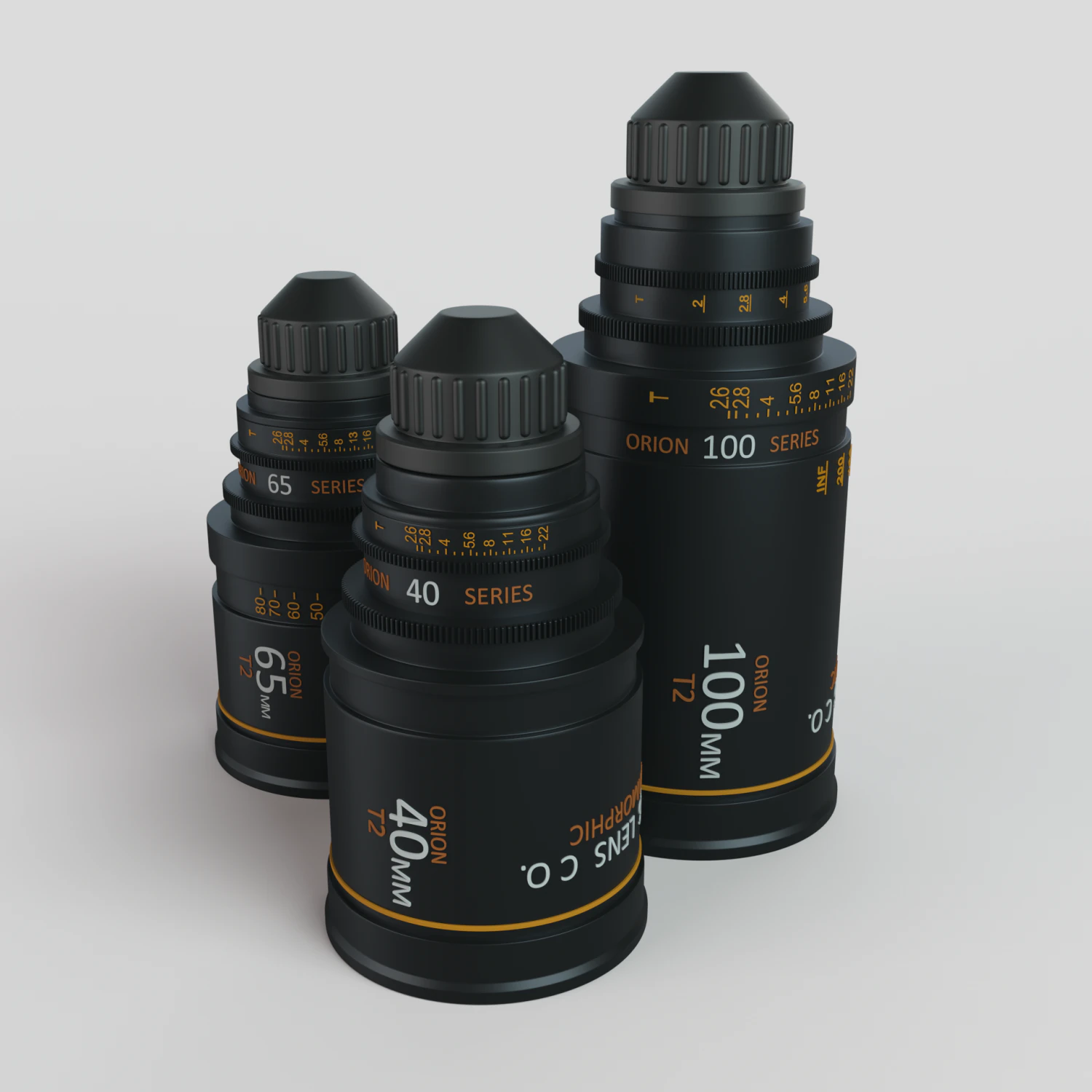 Camera Lenses 3D Model .c4d .max .obj .3ds .fbx .stl .blend 