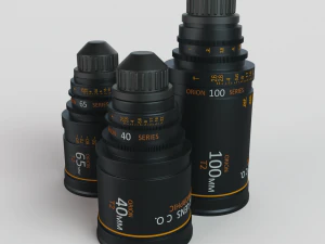 Lensa Kamera Model 3D