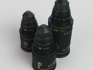 Camera Lenses 3D Model