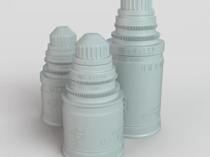 Camera Lenses 3D Model