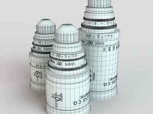 Camera Lenses 3D Model