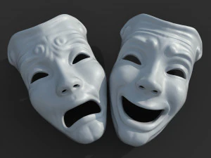 Театральная маска 3D Модель