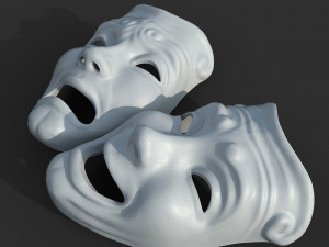 Theater Mask Modelo 3D