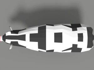 low poly cartoon cow 3D Model