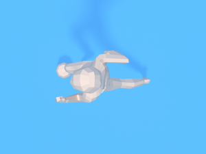 low poly kid playing with a ball Model 3D