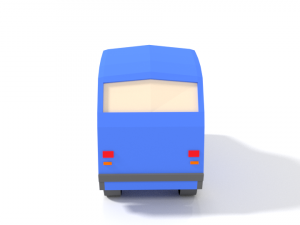 low poly cartoon car 3D मॉडल